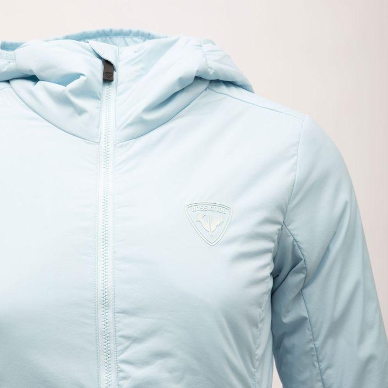 Veste softshell bleu ciel ajustée à capuche avec coutures apparentes femme Femme ROSSIGNOL