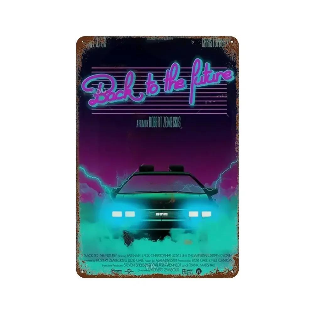 Zurück in die Zukunft Alte Filme Retro Metallschilder Posterwände Bars Clubs Männerhöhlen Garagen Cafés Kunst Wanddekorationen