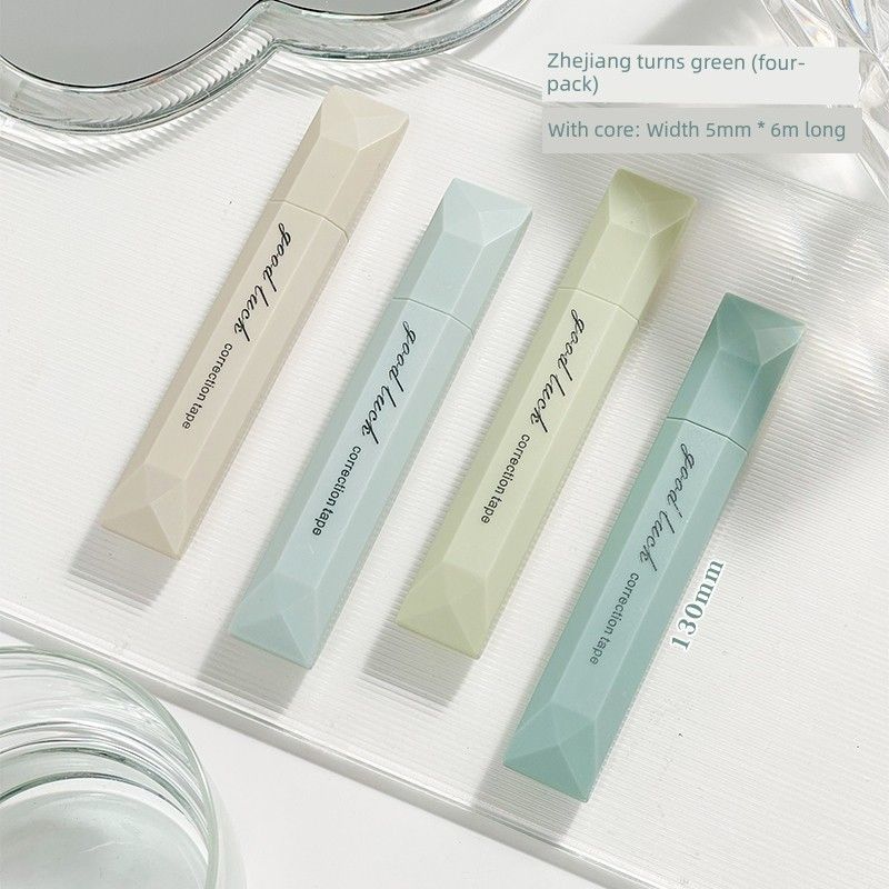 

Grade Three Class Two Pen Correction Tape for Pupils Portable Large Capacity Good-looking Gradient Correction Tape for Girls Gradient Green (4)