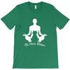 Be Here Meow Yoga With Cats Lovers T Shirt Short Sleeve T Shirts Men Funny T