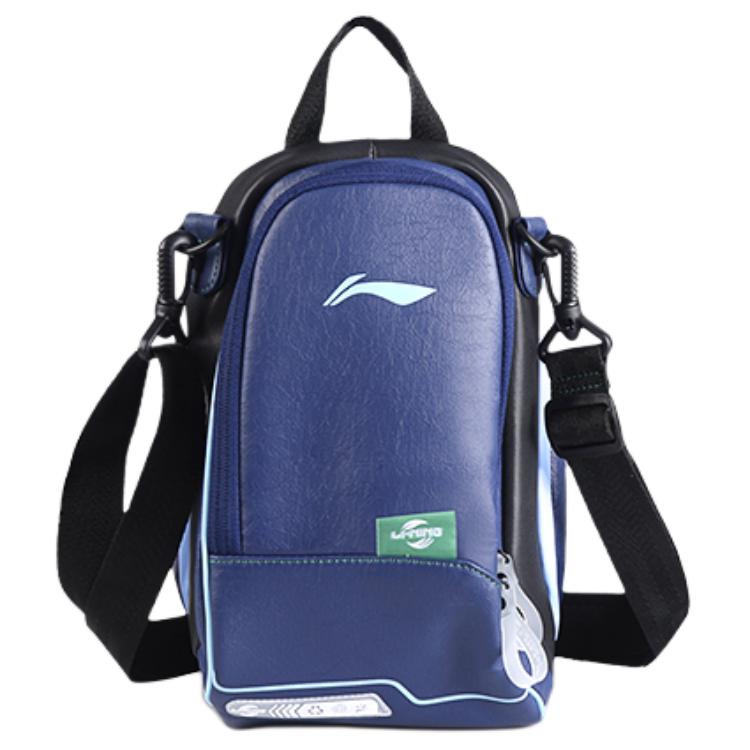 Li-Ning Casual Sports Recycled Fiber Shoulder Crossbody Bag Unisex Bags Dark-Blue Black ABDU069-300F Dark Blue Black