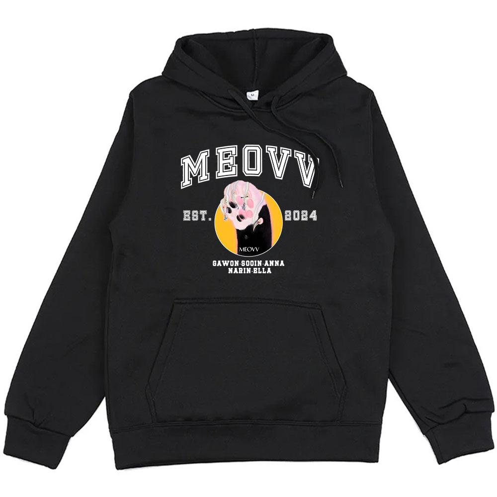 Meovv Est Girls' Band Hoodies Meow Song Cartoon Print Sweatshirts Kawaii Graphic Clothes Sudaderas Hombre Long Sleeve