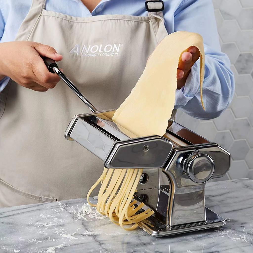 Split-Type Dual-Blade Noodle Maker Home Use Stainless Steel Portable Multi-Functional Dough Roller Fully Automatic