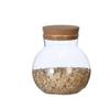 High Borosilicate Glass Airtight Jar with Cork Stopper for Moss or Terrariums