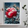 5D DIY Full Round Drill Diamond Painting Peony Kit Home Decoration Art Craft