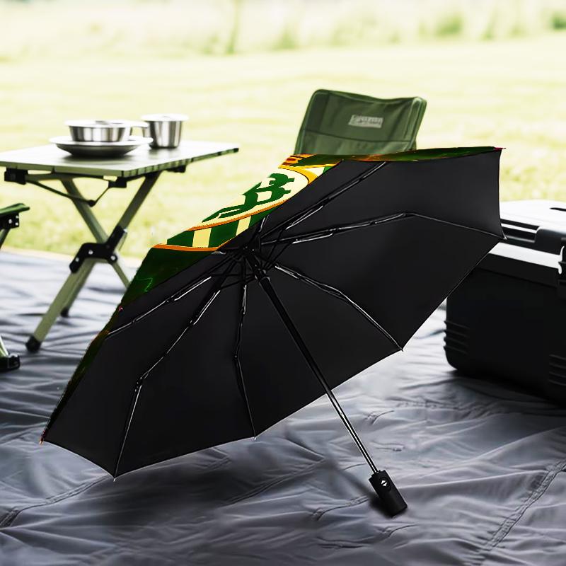 Football Betis Crest Lightning Umbrella 8-Frame for Travel, Camping, Casual Lightweight Portable Umbrella, Essential for Every Family Holidays Gift