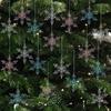 Crystal Snowflake Acrylic Snowflake Pendant Transparent Xmas Tree Ornaments  New Year Celebration