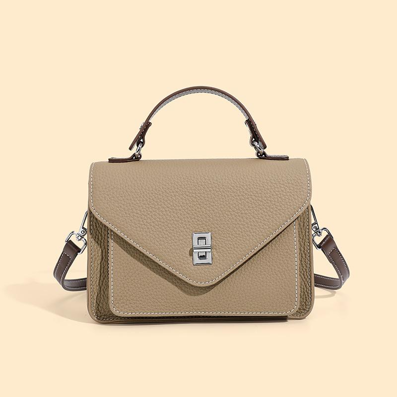 Leather Small Square Bag Versatile Trend Handbag Bag New Messenger Bag