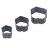 3Pcs Crown Shape Leather Punching Die Set Cutting Knife Kit 1 Hole Hollow Punch Cutter