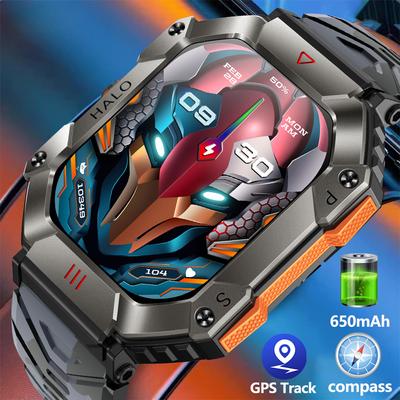DSACOSDING Apollo-002S-A Умные часы Мужчины 2,0-дюймовый Большой экран Компас Bluetooth Вызов Уличные спортивные часы Фитнес Умные часы Мужчины