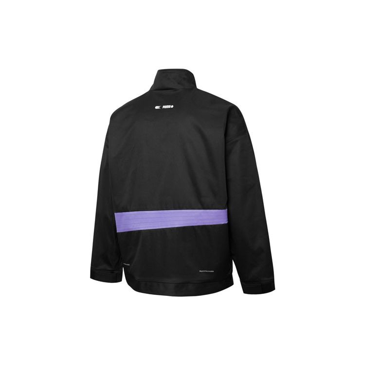 Puma Roaringwild X Übergroßes Logo Sport Gewebte Jacke Herren Jacken Schwarz 532591-01