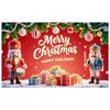 Holiday Decor Banner Gift Boxes Christmas Decoration Banner Holiday Banner Pine Branches For Winter Festival Office Party