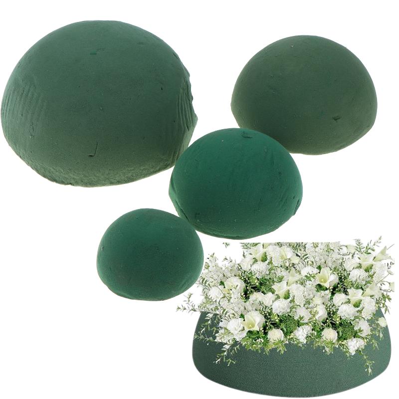 1/5Pcs Half Ball Diy Dry Artificial Flower Foam Block Green Floral Foam For Arrangement Birthday Wedding Decoration