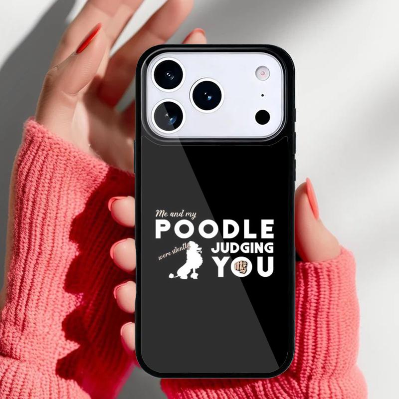 Funny Poodle Design Life Is Better With A Poodle Phone Case for iPhone 17 16 15 14 13 Pro Max Back Cover for 12 11 Pro Coque