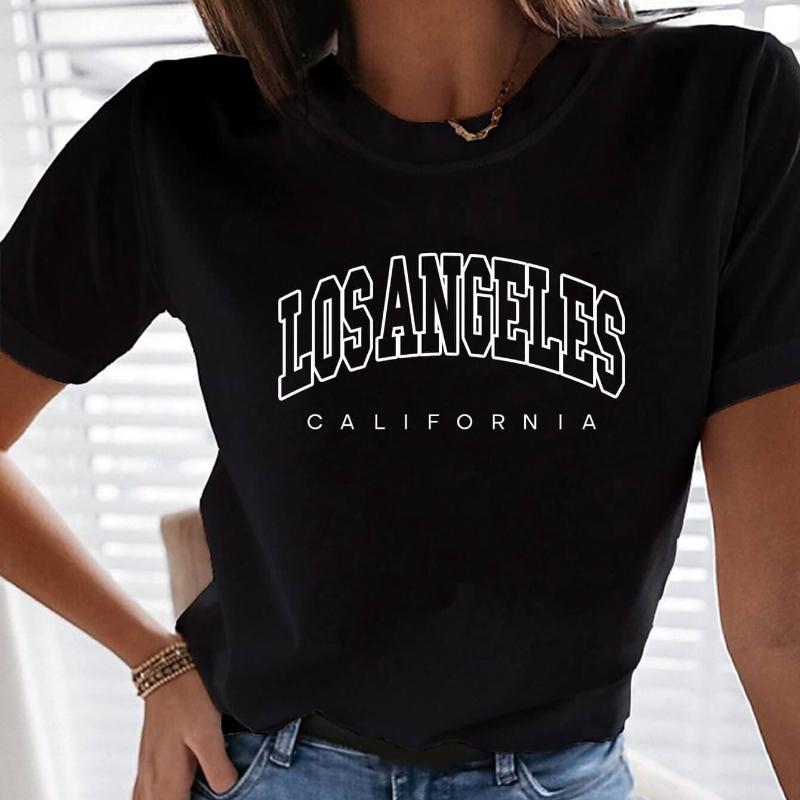 

Crew Neck Slim Women s T-Shirt, Skin-Friendly Fabric, Casual Dates XXL чёрный