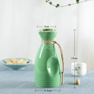 Restaurant decoration Decorative sashimi Salmon garnish bottle Dry ice small pot ice cup Wine bottle Japanese creative ceramics