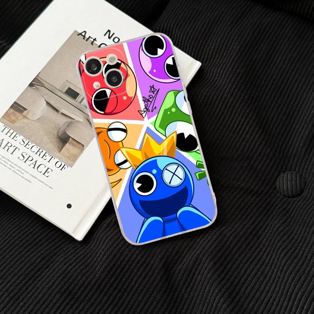 Rainbow Friends Toy Cartoon Phone Case For IPhone 17 16 15 14 13 12 11 Pro XS Max Plus Soft Silicone Cover