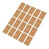 120PCS Wooden Label Sticker Rain and Oil Proof Multifunctional Self Adhesive Containers Bottles Label Sticker