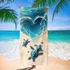 1pc Microfiber Quick-Dry Beach Towel - Large, Lightweight & Sand-Free with Sea Turtle & Ocean Design for Travel, Swimming, Yoga