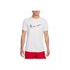 Logo Crew Neck Short Sleeve T-Shirt Men Tops White HJ3660-100