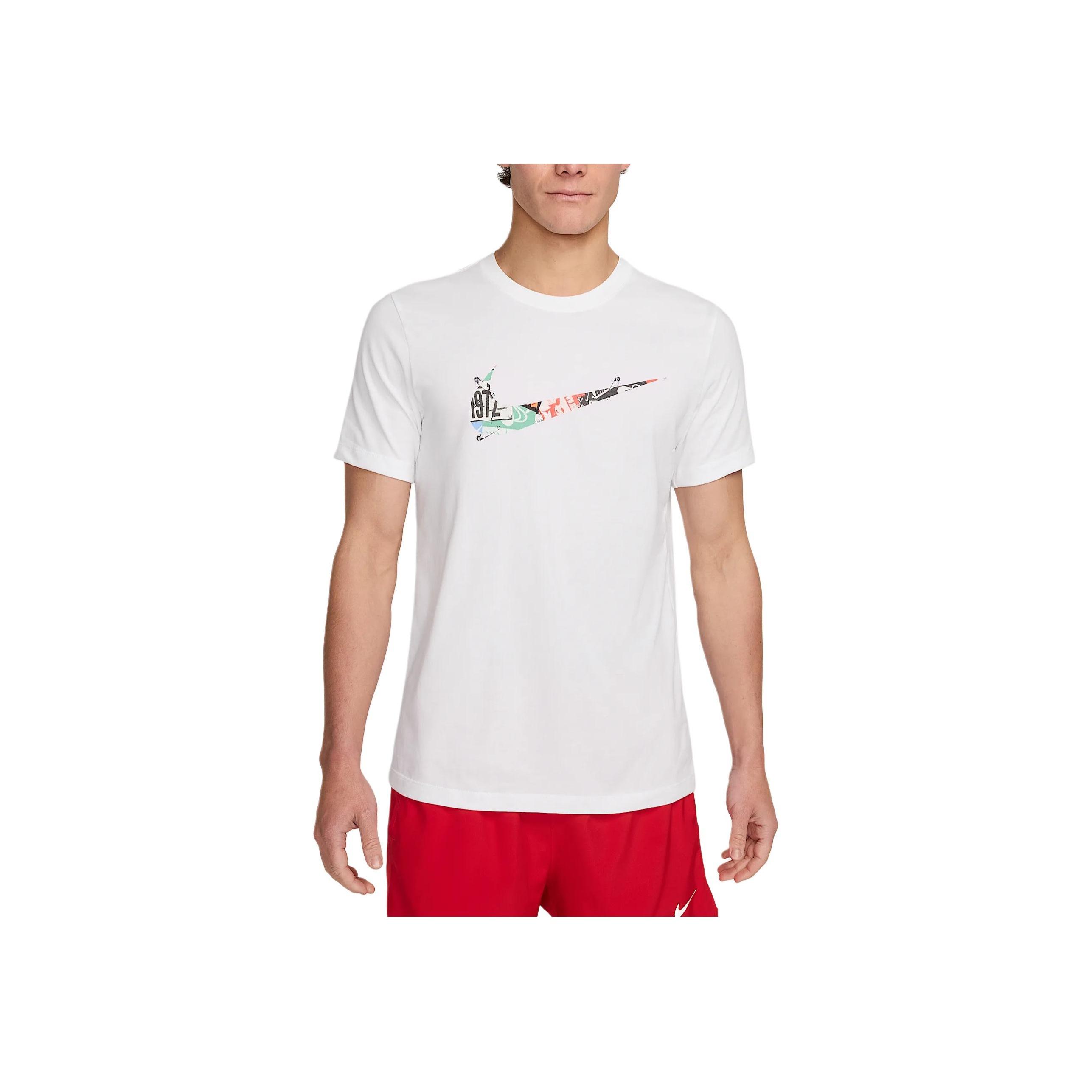 Nike Logo Crew Neck Short Sleeve T-Shirt Men tops White HJ3660-100 M