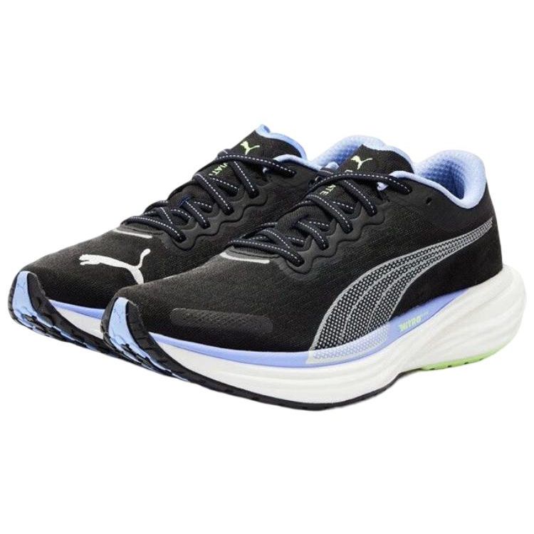 Puma Deviate Nitro 2 Comfortable Slip-Resistant Durable Low-Top Carbon Plate Casual Running Shoes Women sneaker Black Purple 376855-12