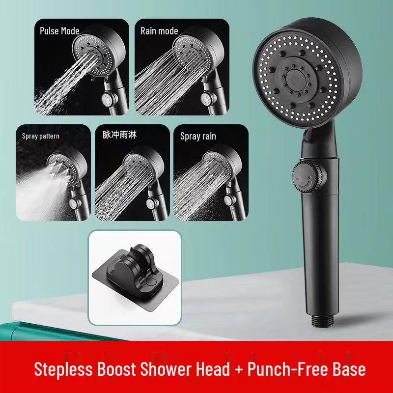 

TLXT 5-Setting Flow Control Handheld Shower Head