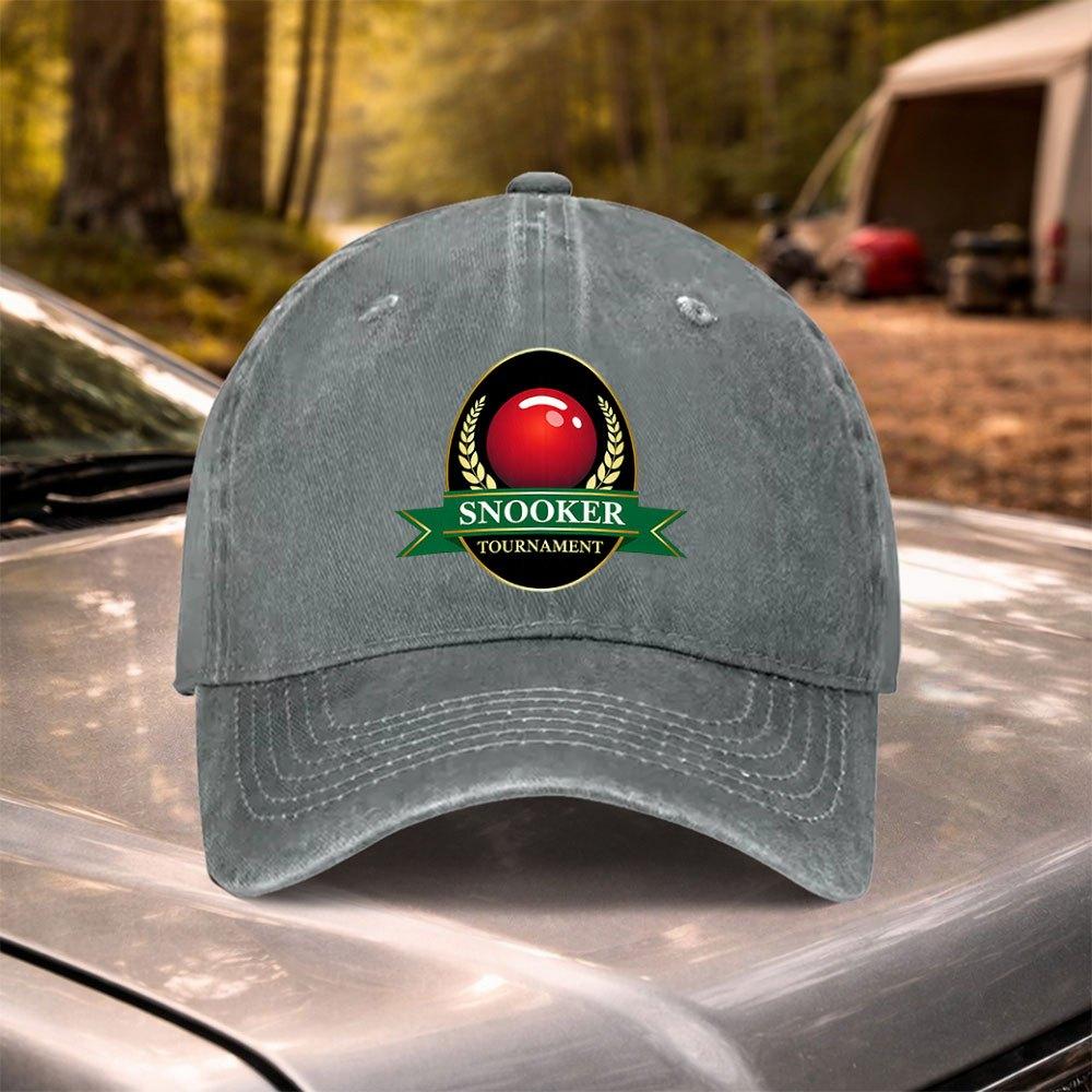 Retro Washed Snooker Championship Baseball Cap Adjustable for Weddings Parties Festivals Bachelor Parties Cycling Camping
