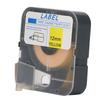Etikettenband für MAX Line Maschine LM 380E LM 390A LM 370A LM 380A LM 380EZ 12mm 26.2ft Gelbes Selbstklebeetikettenband