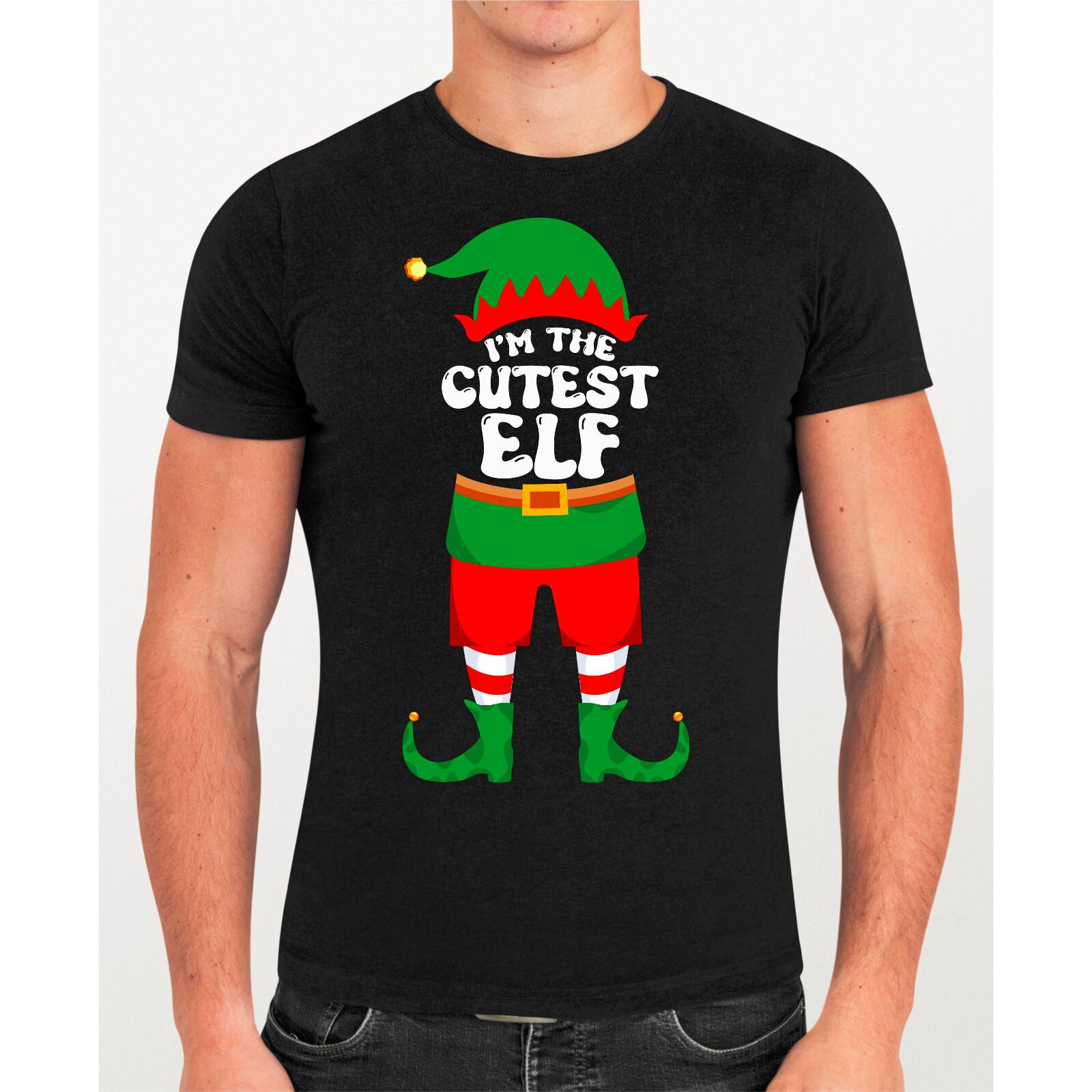 I m The Cutest ELF T-Shirt Cute Christmas Santa Xmass Kids Joke Top Tee S