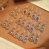 S925 Sterling Silver Earrings for Women Natural Crystal Stone Fashion Niche Girls Earrings Jewelry Gift