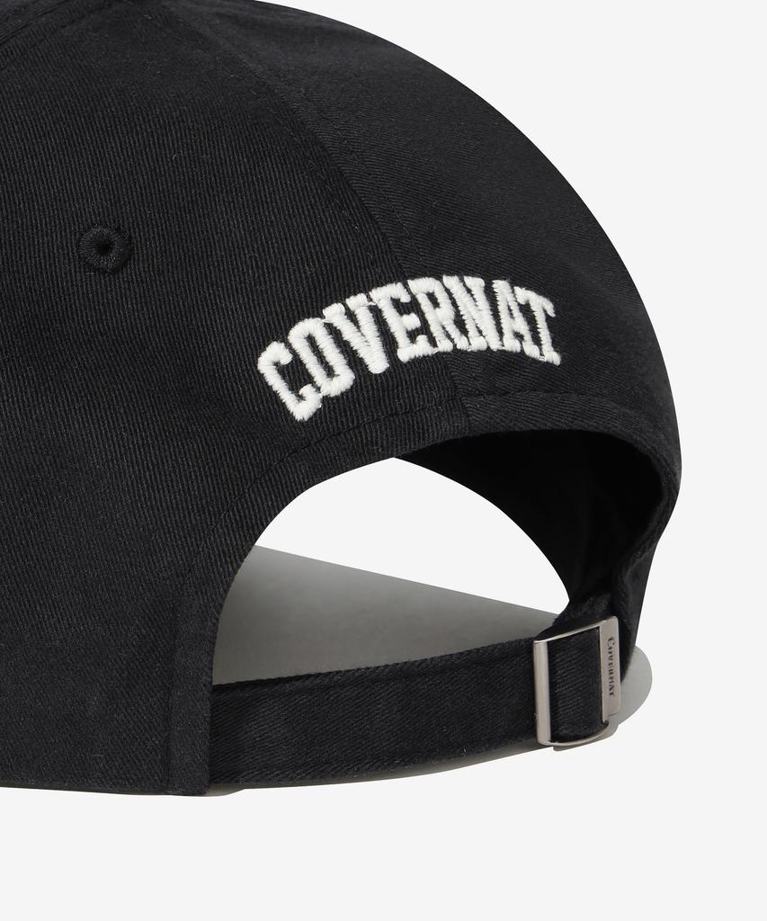 COVERNAT Small C Logo Flat Embroidery Standard Fit Ball Cap Black