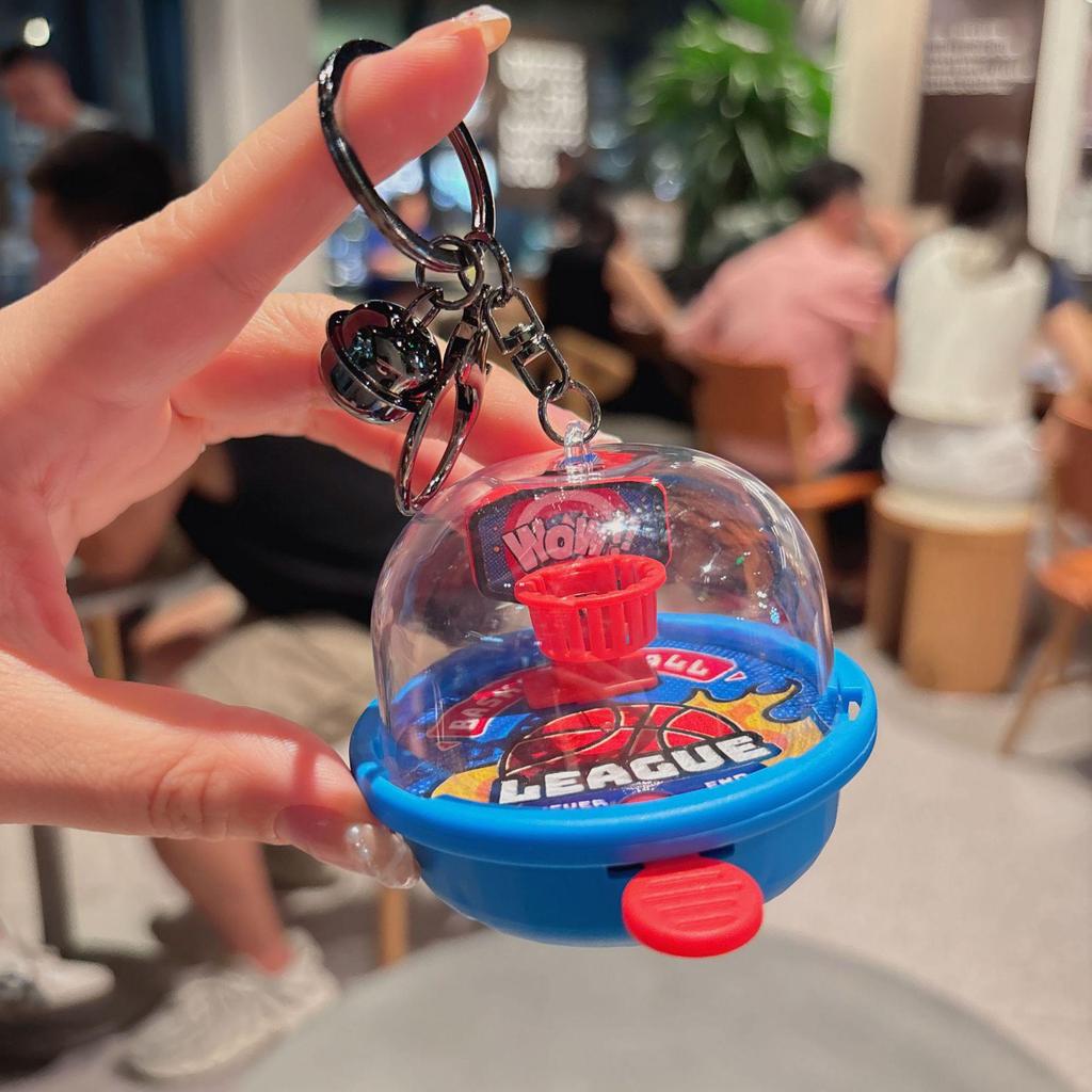 Κλειδοθήκη Παιχνίδι Μπάσκετ Κινούμενων Σχεδίων - Μοντέρνο Κρεμαστό για Σακίδιο & Δώρο Μηχανής Αρπαγής για Παιδιά