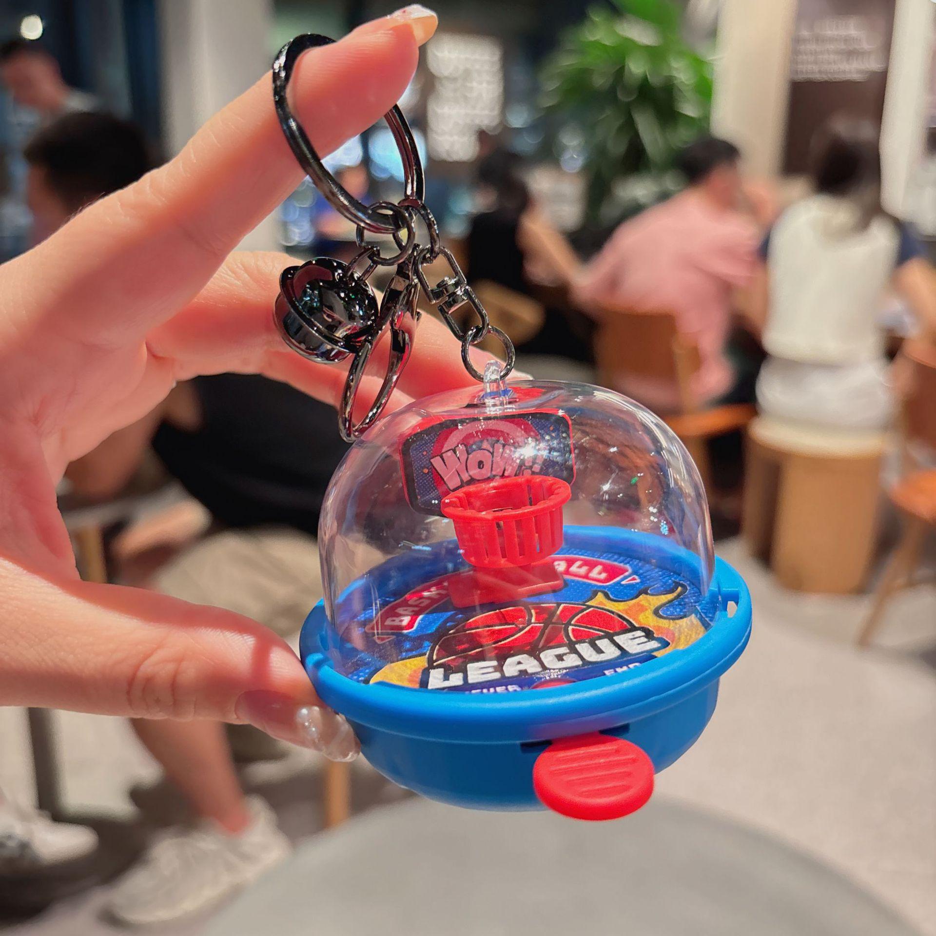 

Cartoon Basketball Keychain Toy - Trendy Backpack Pendant & Claw Machine Gift for Kids
