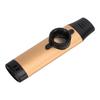 Metal Kazoo Resin Mouthpiece Adjustable Tightness Wind Instrument with Flute DiaphragmsGold