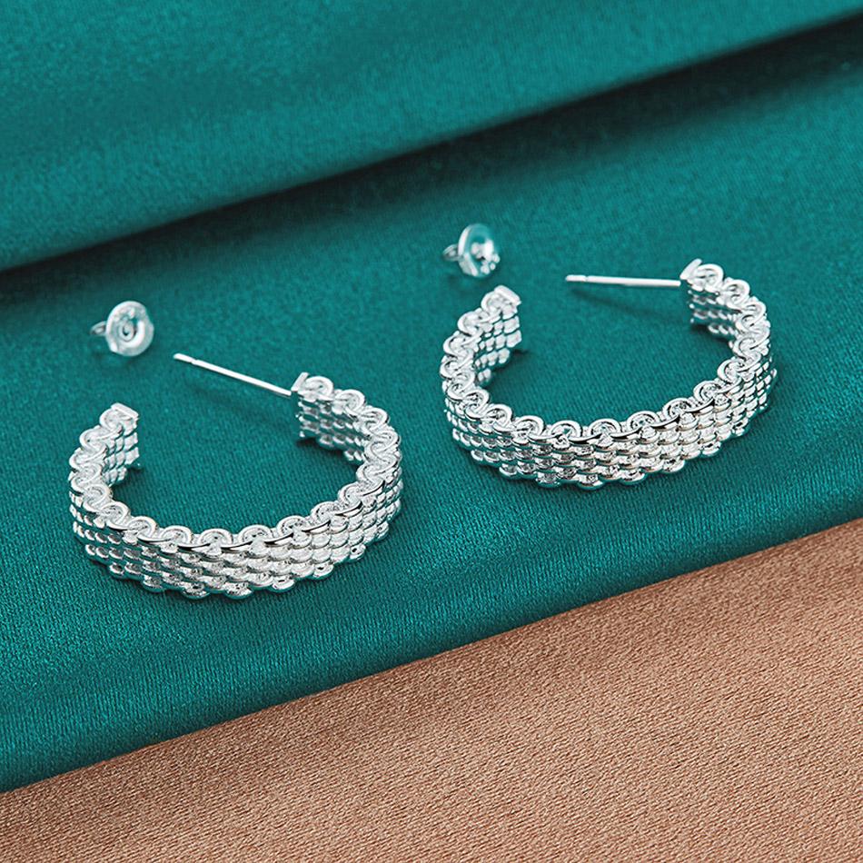 

Шармы из стерлингового серебра 925 пробы, серьги-гвоздики для женщин, Creativity Street, универсальные, для вечеринок 2.50*2.50cm