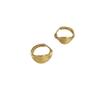Real 925 Silver Minimalist Round Ear for Women Hoop Earring Jewelry Accessories