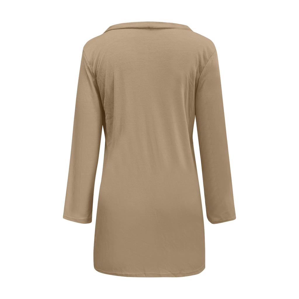 Damen-Cardigan, einfarbig, langärmelig, einreihig, Oberteil, leichte Jacke