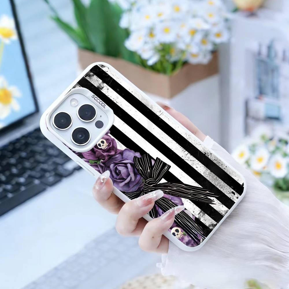 Y2k I-INS Graffiti Phone Case For IPhone 16 17 15 14 12 13 Pro Max Black Color Shockproof Cover
