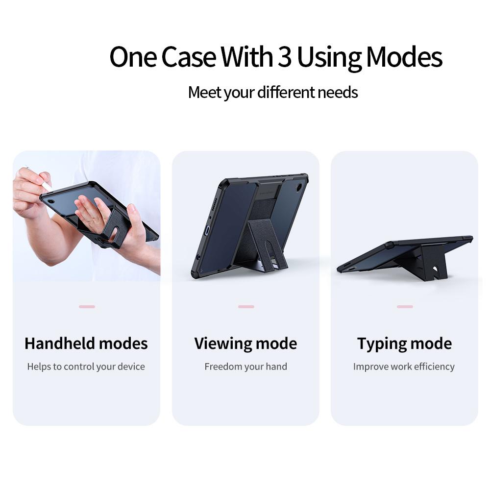 XUNDD For Samsung Galaxy Tab A9 Case Reinforced Corners Kickstand TPU+PC Tablet Cover