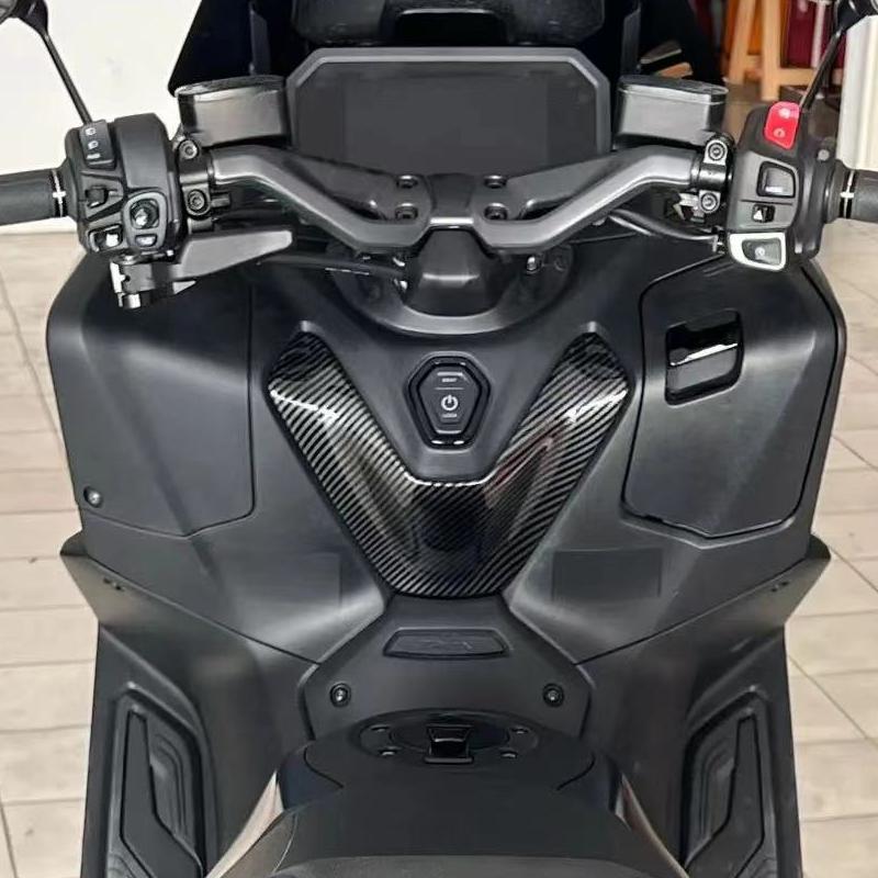 Pannello Carenatura Coperchio Superiore Interno Centrale Anteriore Lato Guidatore Motore con Motivo Fibra di Carbonio Per Yamaha T-MAX TMAX 560 TMAX560 2022-2024