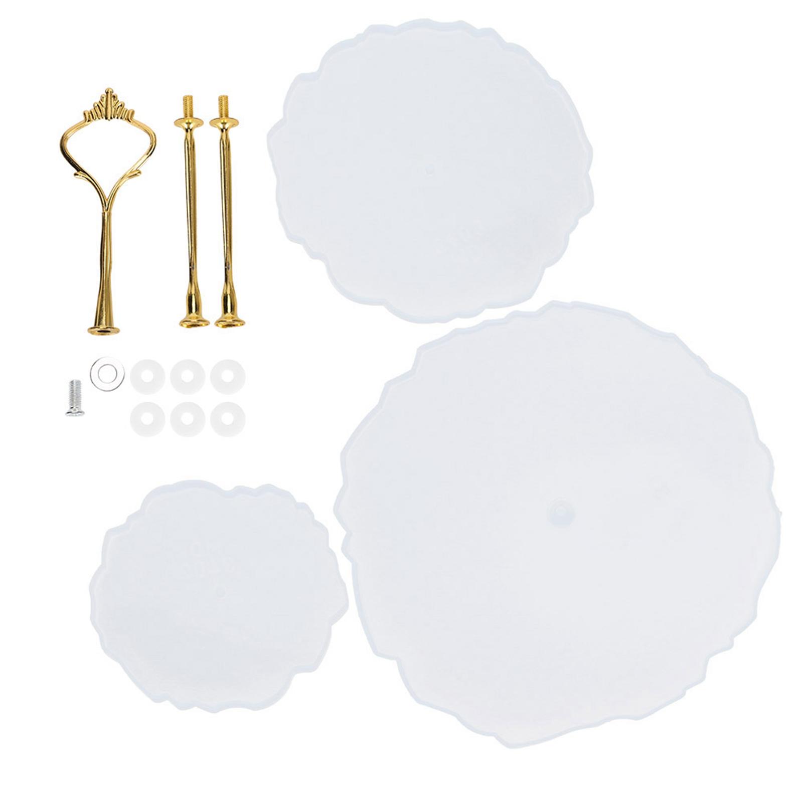 

3-слойные формы для фруктового подноса, круглые силиконовые формы для самостоятельного изготовления кристаллов из эпоксидной смолы, художественные принадлежности