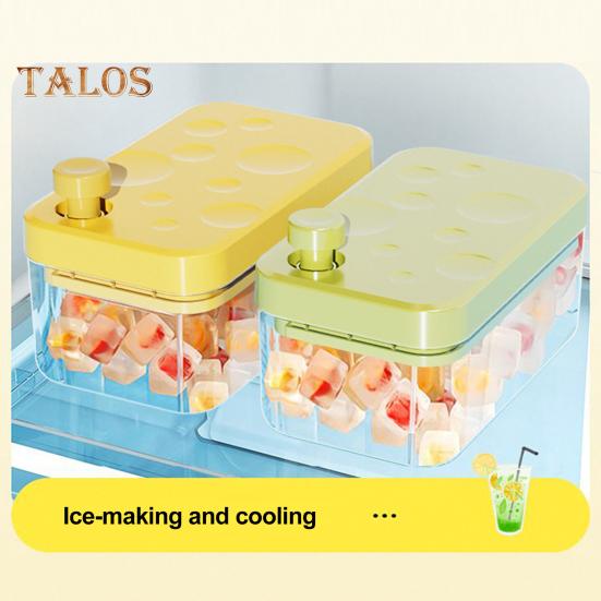 Ice Cube Tray with Lid And Bin Large Capacity Ice Cube Mold for Freezer Stackable BPA Free Easy Release Ice Maker for Chilling Drinks Coffee Juice