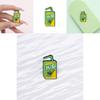 Trendy Winter 2024 Metal Brooch In Quirky Animation Character Juice Shape