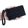 Genuine leather women zipper purse brand design coin purse id card holder Cowhide ladies wallets panelled money wristlet bags