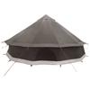Tipi Tent Brown Grey 600 x 600 x 350 cm Polyester and Steel