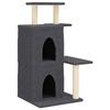 VidaXL Cat Tree with Sisal Scratching Posts Dark Grey 97 Cm 172114