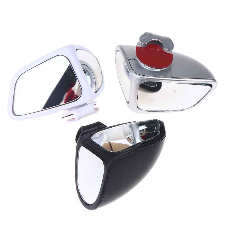 1/2 Stück Auto Totwinkelspiegel Auto Rückspiegel Doppelseitiger Spiegel 360 Grad Verstellbar Weitwinkel Totwinkelspiegel Rückfahr