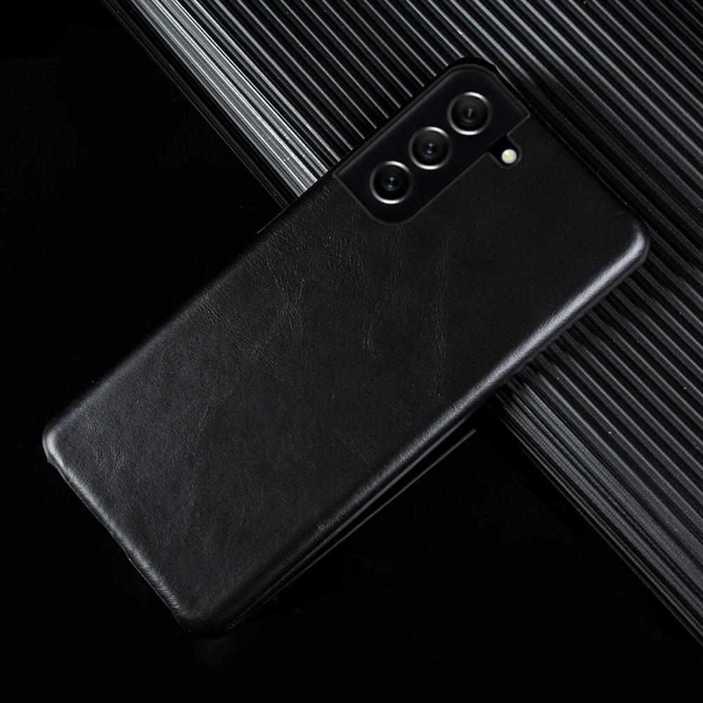 Hand Made Genuine Leather Cases for Samsung Galaxy S21 FE S20 S20FE 5G S20Plus Aesthetic Vintag Pattern Phone Shell Cover Back
