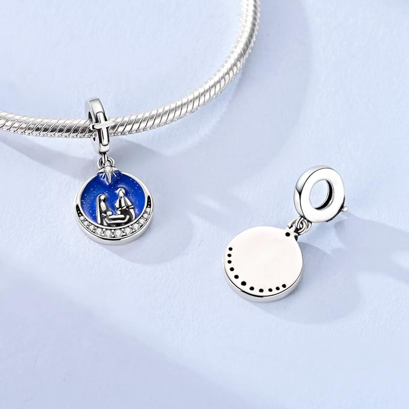 New 925 Silver Crown Charms Pendant For Women Fit Bracelet DIY Birthday Party Jewelry Gifts
